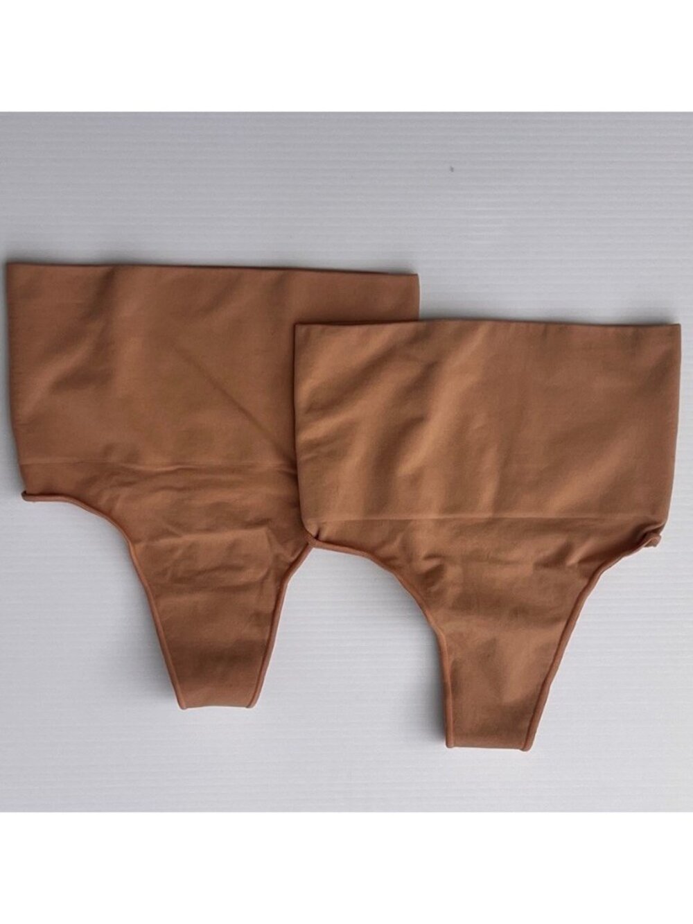 SKIMS Core Control High Waist Thong Lot of 2 Clay S/M SH-THG-0108 NWOT Shapewear